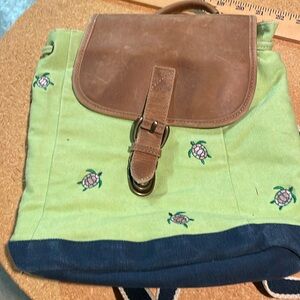 LL bean knapsack with turtles